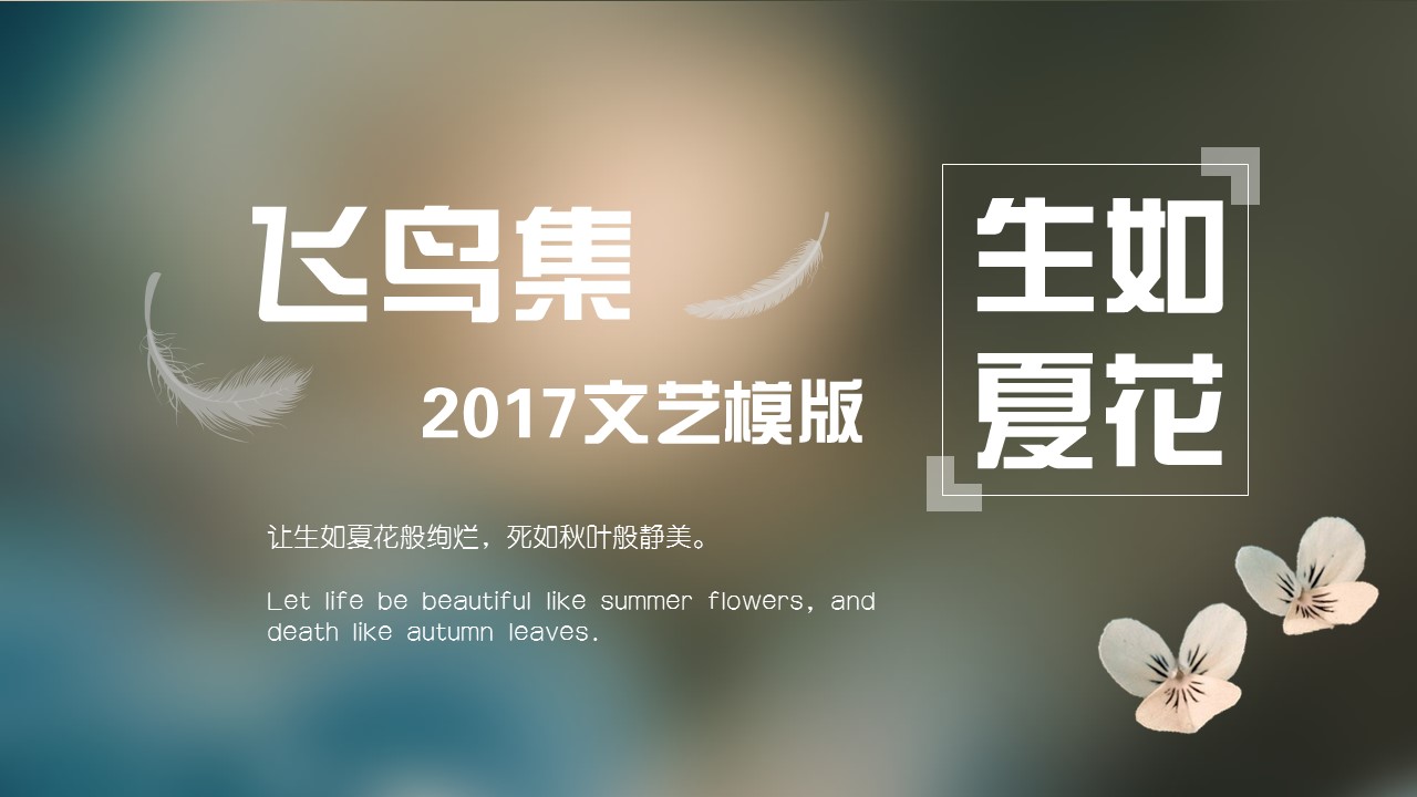 商务.文艺14的PPT模板-1/15