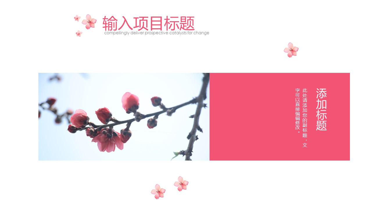商务.桃花系列14的PPT模板-5/24