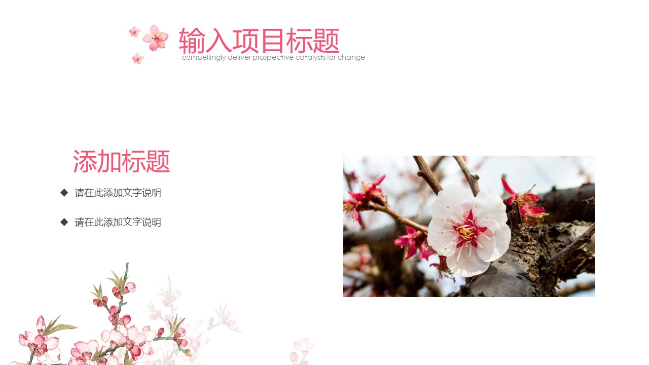 商务.桃花系列14的PPT模板-9/24
