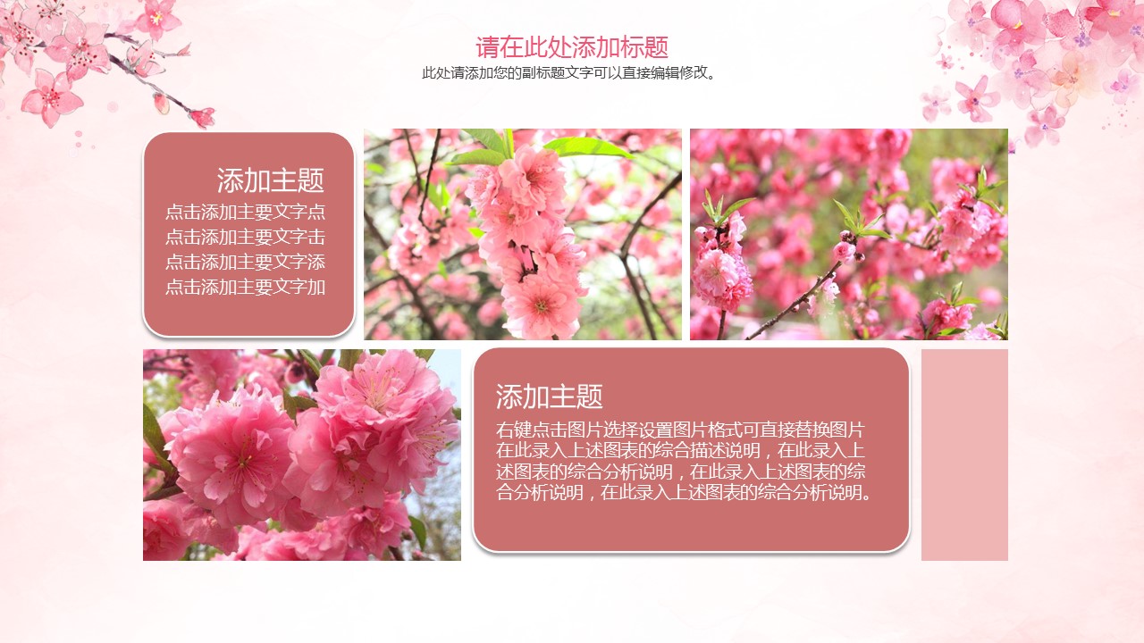 商务.桃花系列47的PPT模板-9/35