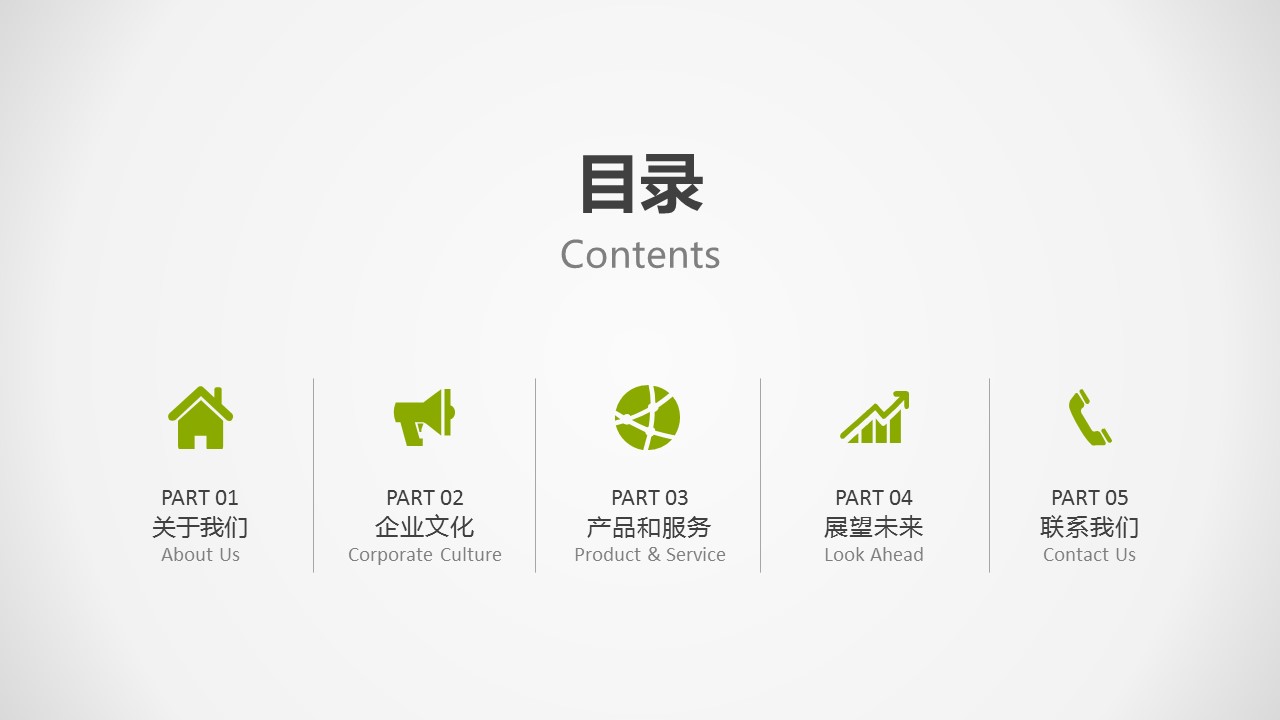 商务.绿色系ppt绿色 58的PPT模板-3/53