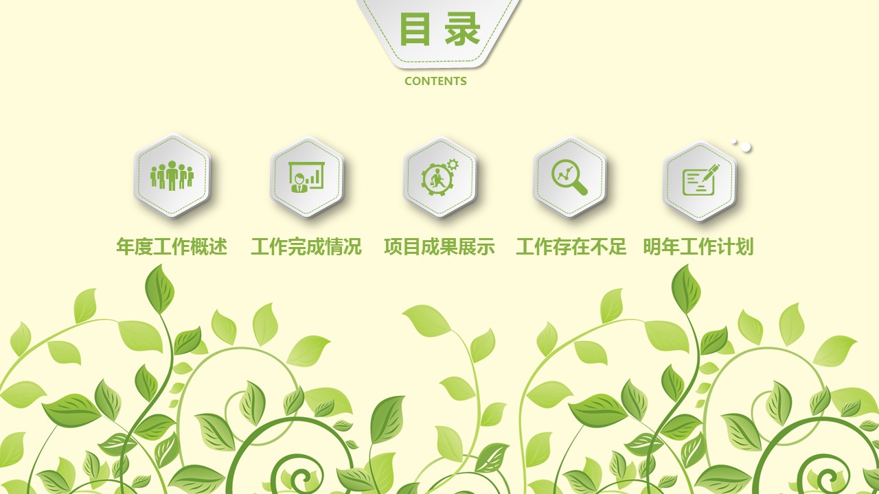 商务.绿色系ppt绿色 65的PPT模板-2/45