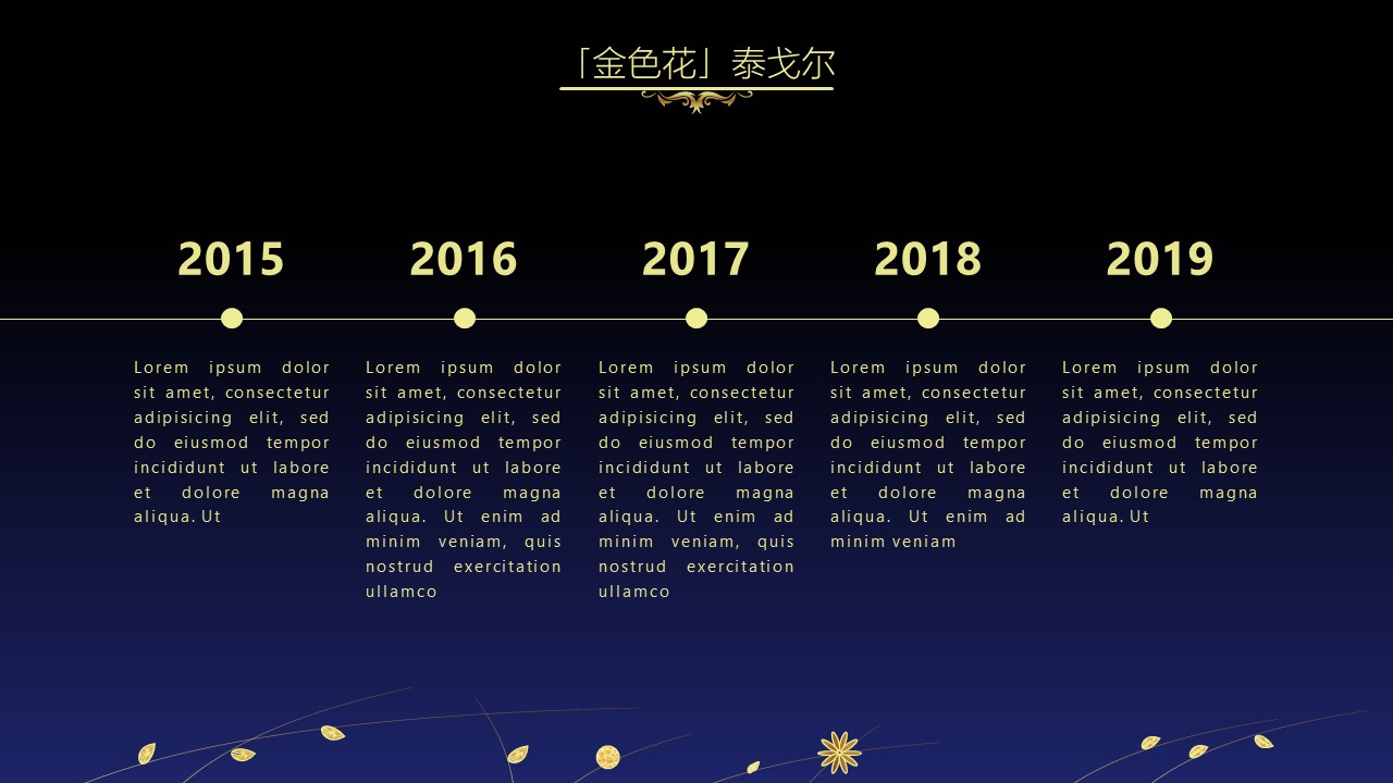 商务.金色PPT模板14的PPT模板-5/53