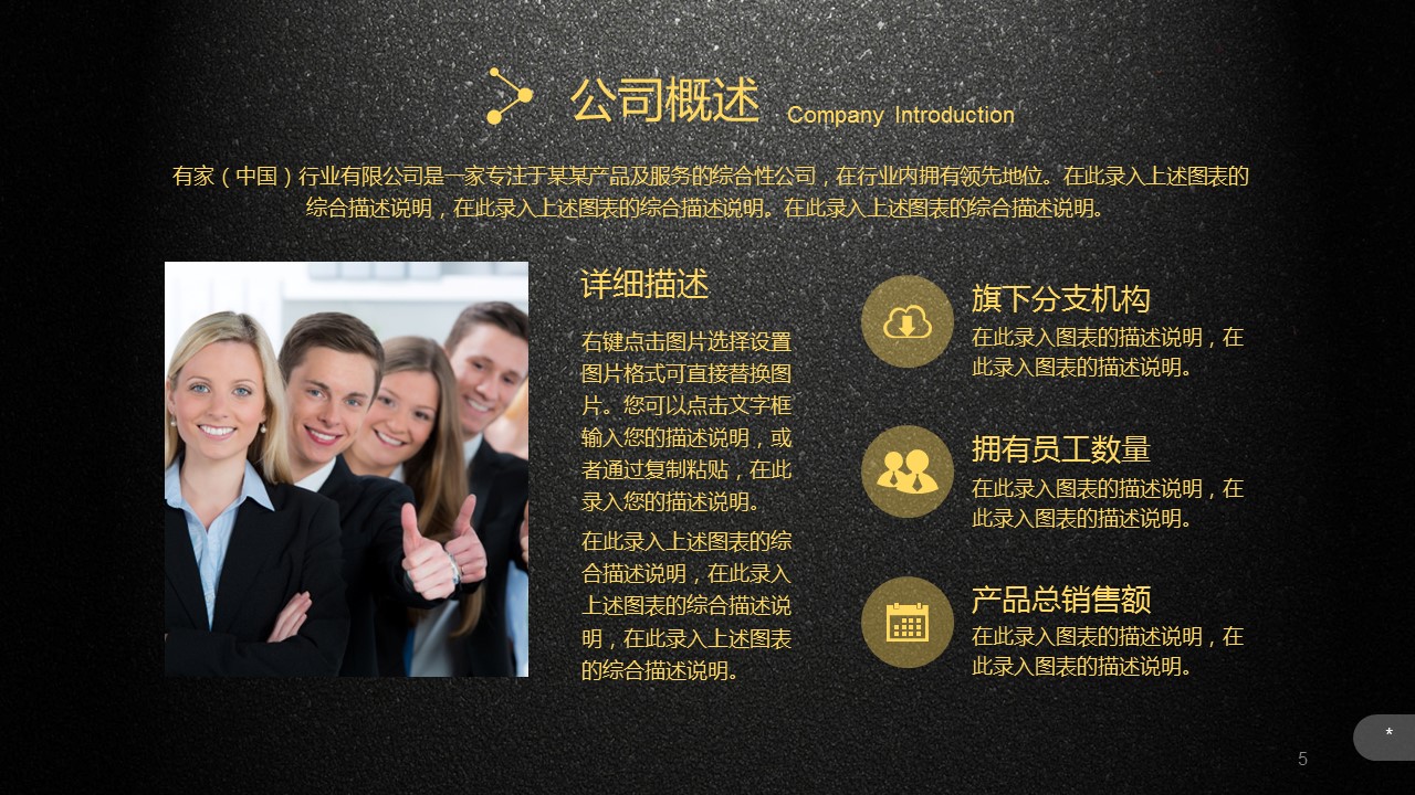商务.金色PPT模板17的PPT模板-5/56
