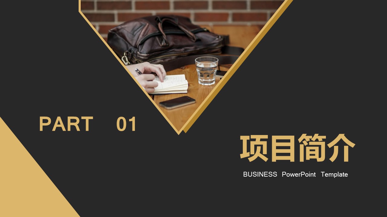 商务.项目策划黑白商业计划书项目融资——图文的PPT模板-3/36