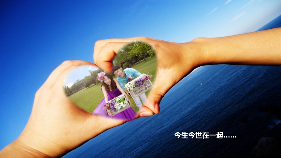 商务.婚庆生活唯美婚纱——图文的PPT模板-3/22