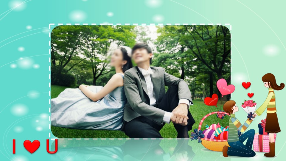 商务.婚庆生活唯美婚纱——图文的PPT模板-7/22