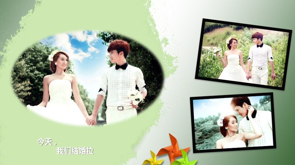商务.婚庆生活唯美婚纱——图文的PPT模板-8/22