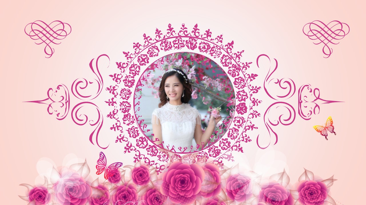 商务.婚庆生活粉色浪漫婚礼开场浪漫求婚——图文的PPT模板-10/17