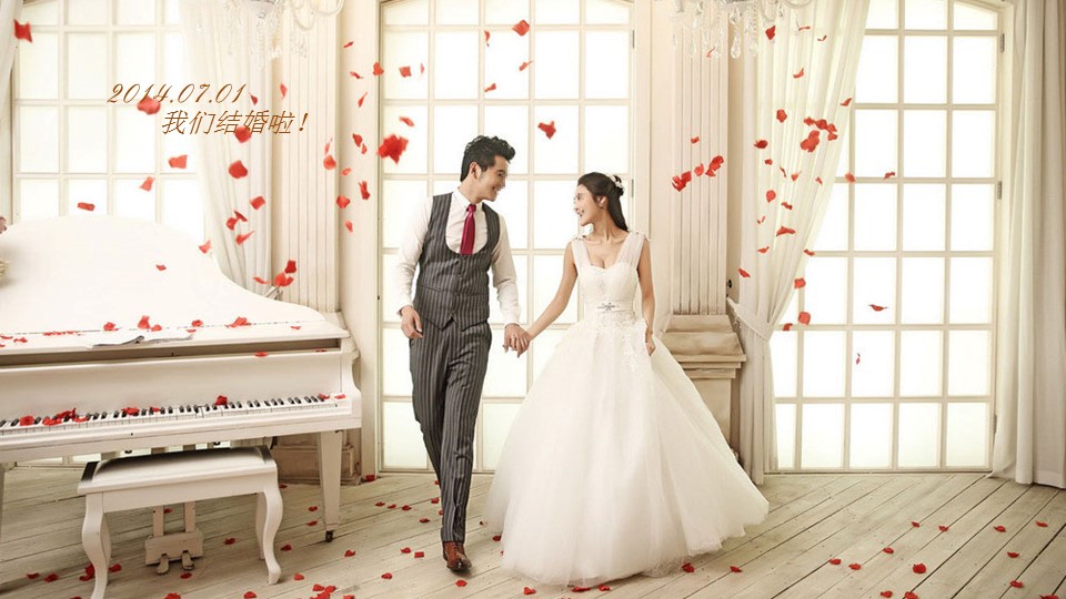 商务.婚庆生活婚礼ppt——图文的PPT模板-8/20