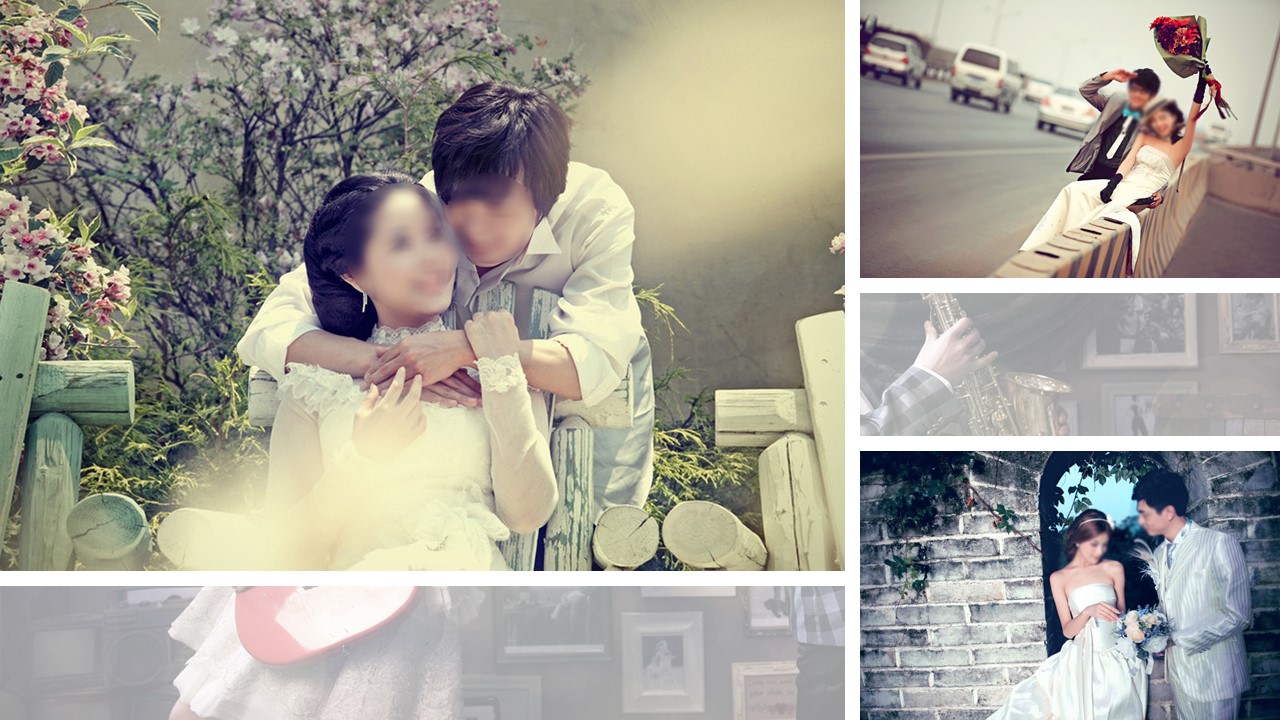 商务.婚庆生活清新婚纱——图文的PPT模板-7/15