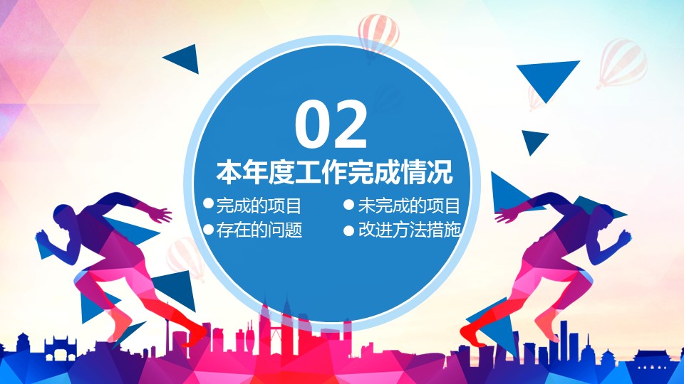 商务.年终日常工作总结奔跑吧背景精品——图文的PPT模板-9/40