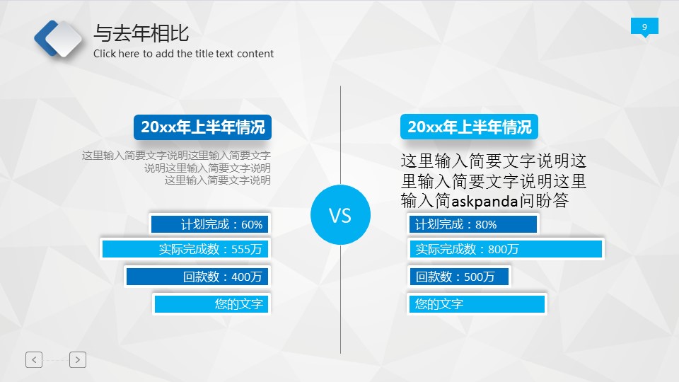 商务.年终日常工作总结蓝白简约精品工作总结——图文的PPT模板-9/41