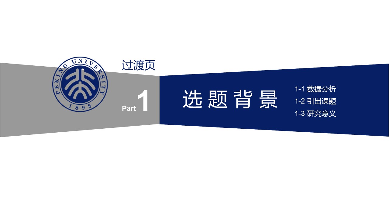 商务.论文答辩北大环境工程毕业答辩底部有50校徽——图文的PPT模板-3/40