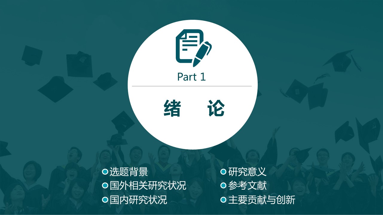 商务.论文答辩复旦大学毕业答辩——图文的PPT模板-3/34