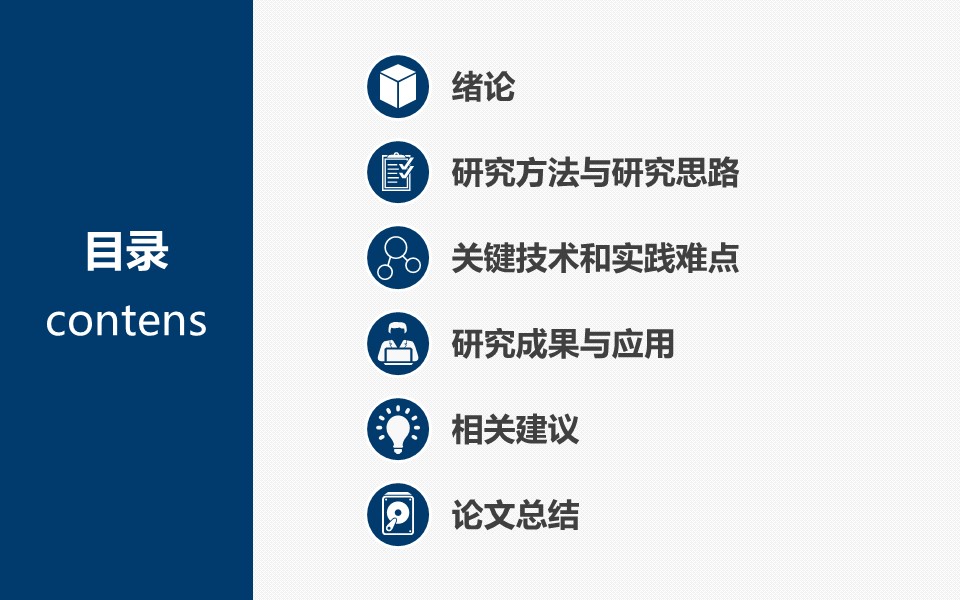 商务.论文答辩蓝色严谨通用毕业答辩——图文的PPT模板-2/45