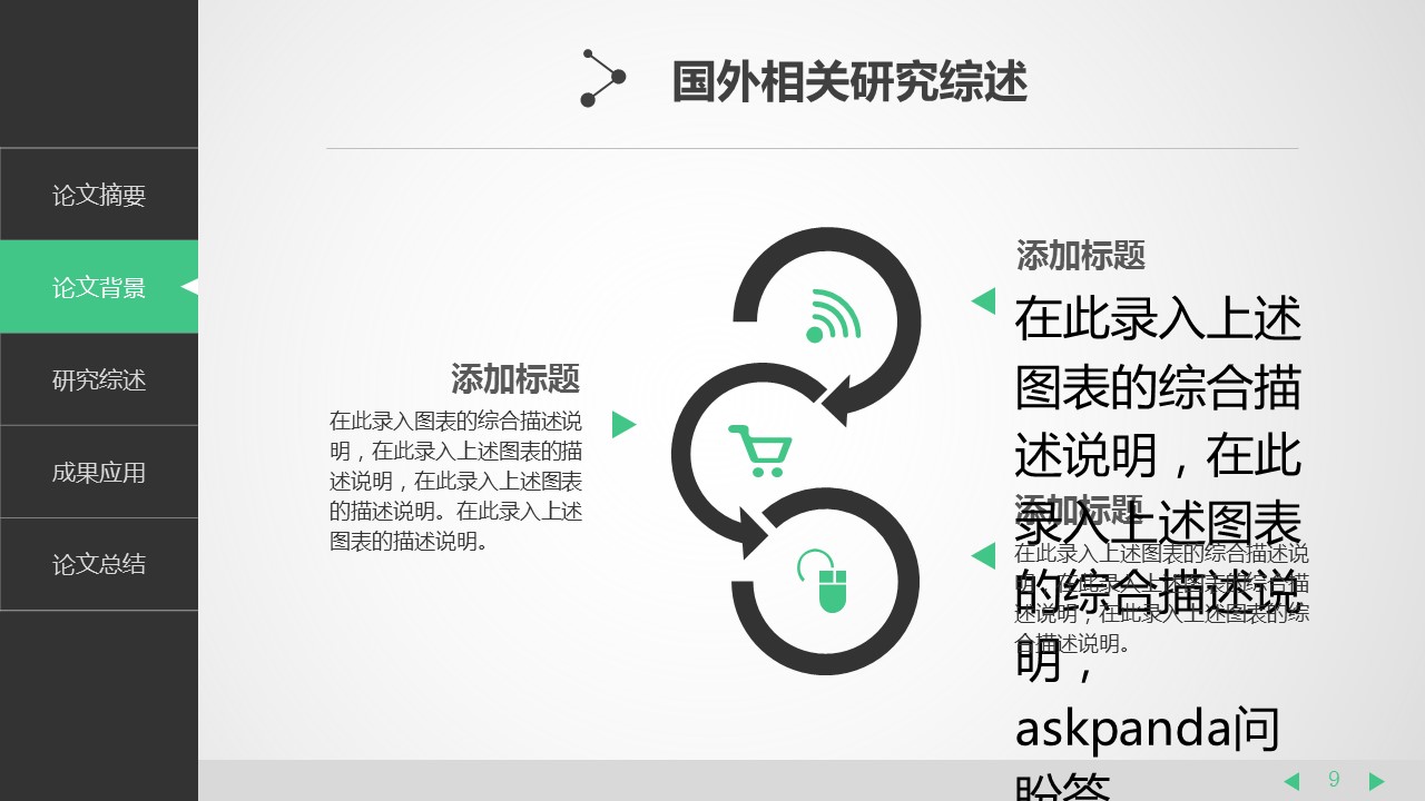 论文答辩电子商务信息工程等计算机网络相关专业毕业答辩——图文的PPT模板-9/43