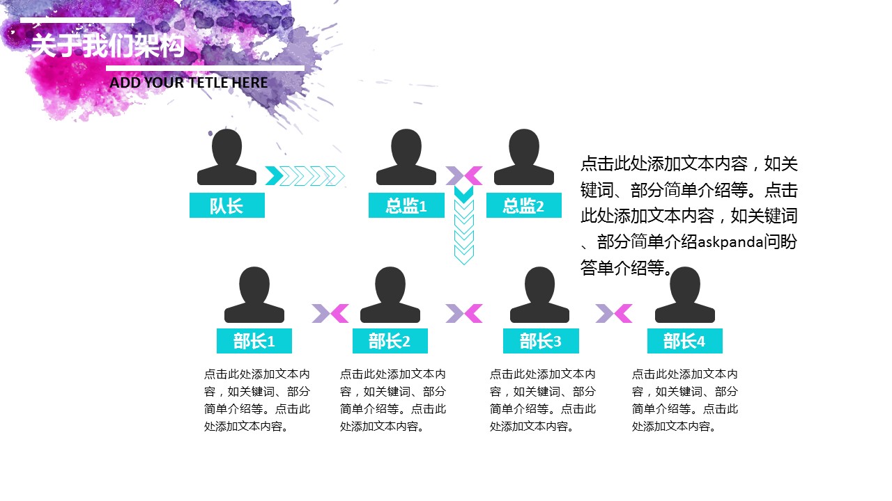 商务.企业宣传产品介绍团队介绍-简约水彩-清新蓝绿——图文的PPT模板-4/16