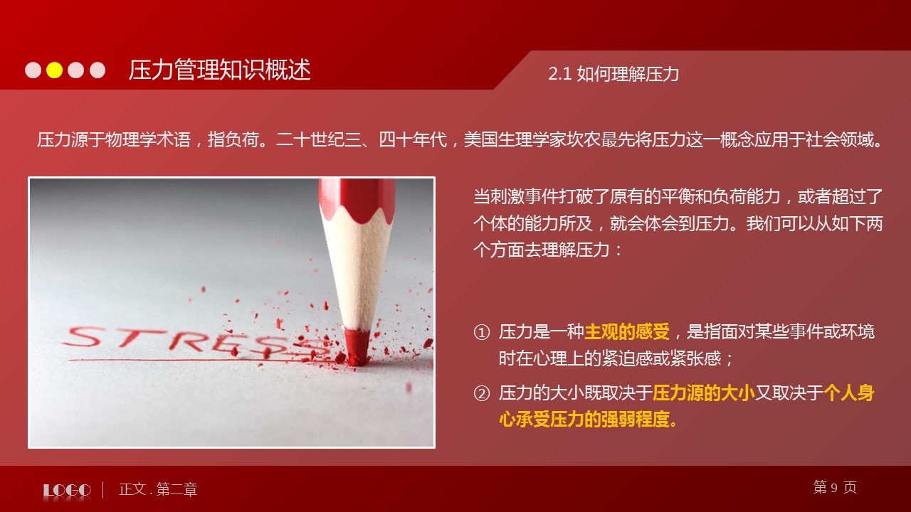 商务.企业管理培训压力管理培训PPT课件下载的PPT模板-9/63
