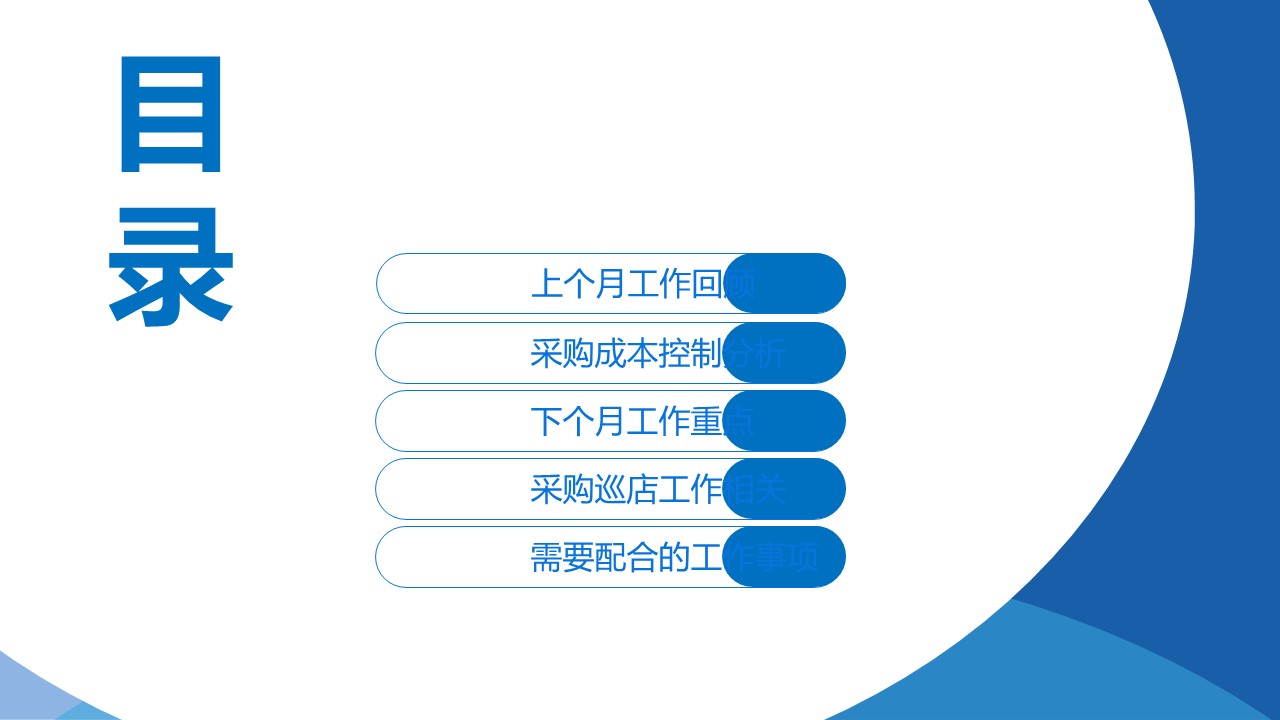商务工作总结精品采购月报——图文的PPT模板-2/37