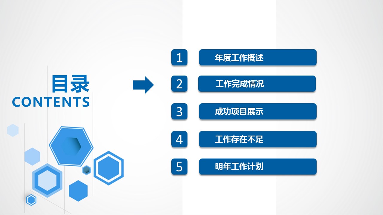 商务工作汇报ok蓝白简洁精品工作报告22-动态——图文的PPT模板-9/41