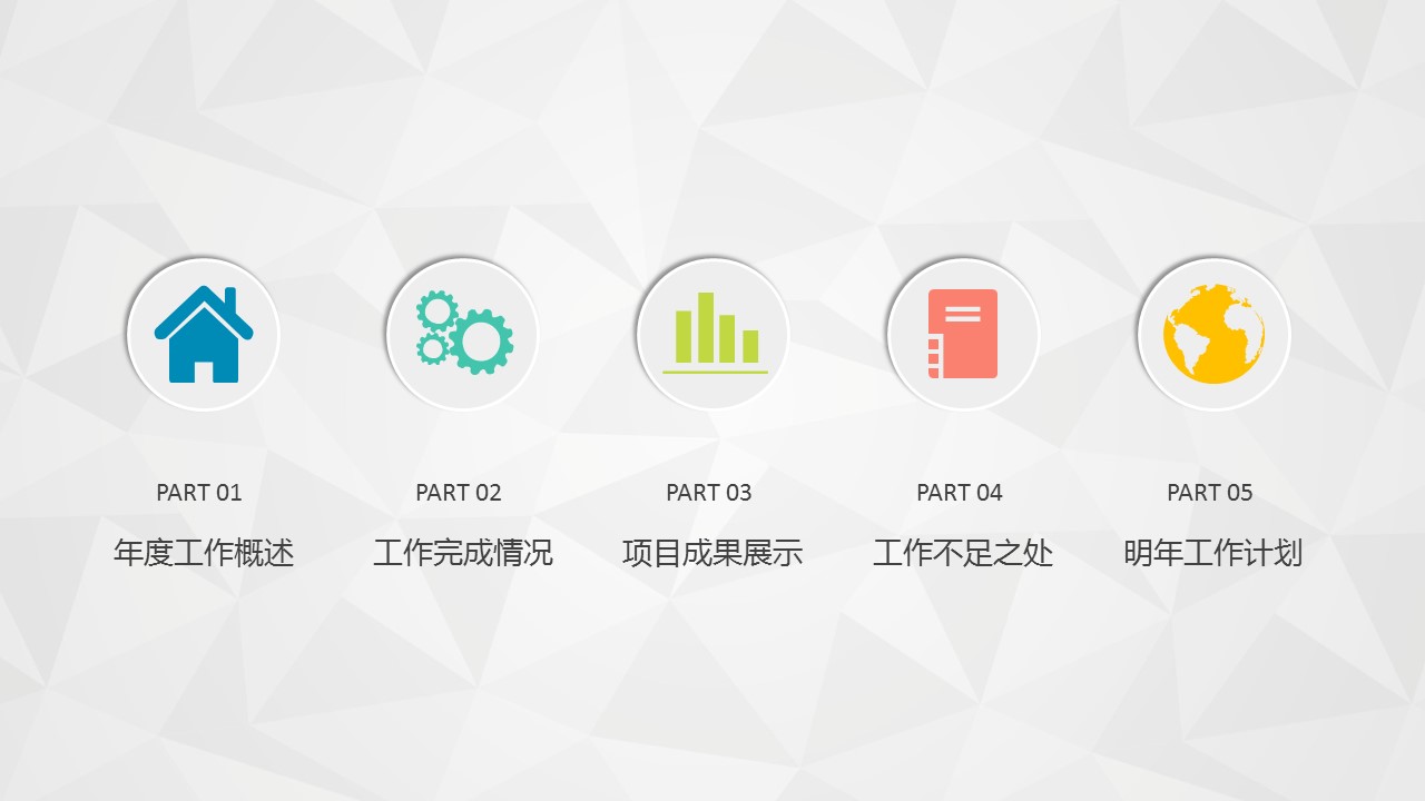 商务工作汇报ok时尚简约扁平化年终总结汇报精品——图文的PPT模板-3/35