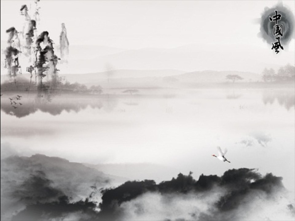 商务.中国风水墨中国画背景素材---图文的PPT模板-5/19