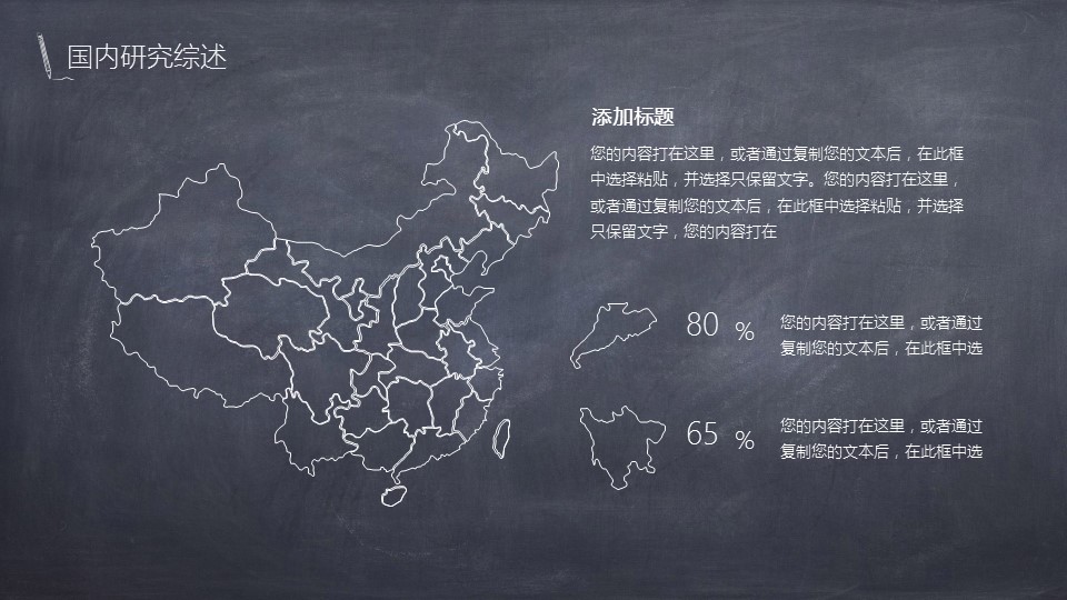 商务.创意黑板论文答辩-图文的PPT模板-7/30