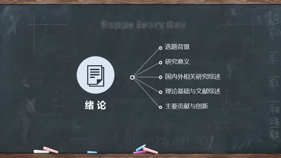 商务.创意黑板毕业答辩-图文的PPT模板-3/34
