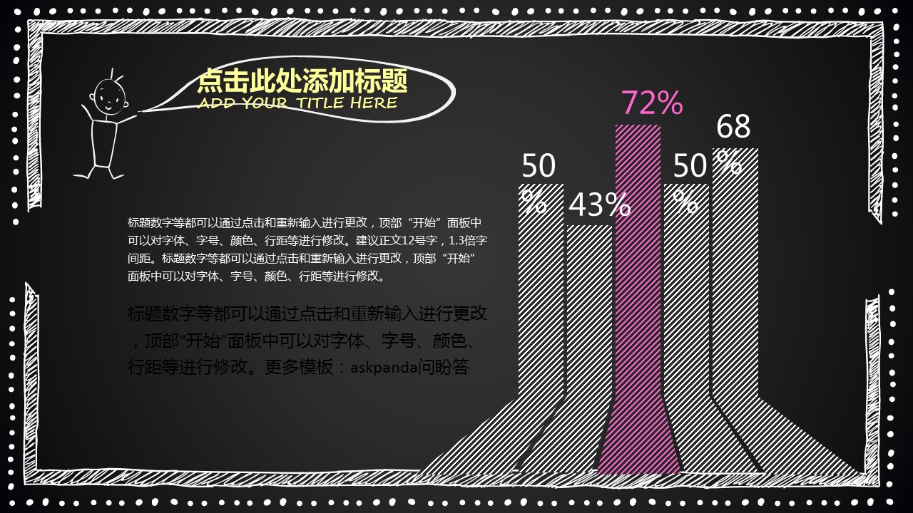 商务.创意黑板通用-图文的PPT模板-3/15