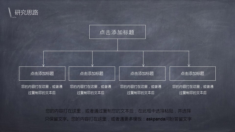 商务.创意新颖黑板风论文答辩——图文的PPT模板-10/30