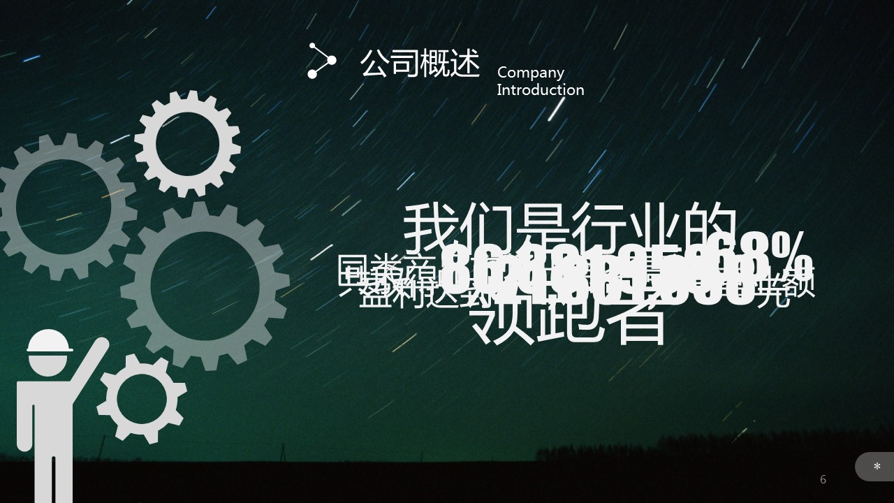 商务.IOS 风格精-IOS星空-动态-企业宣传-图文的PPT模板-6/53