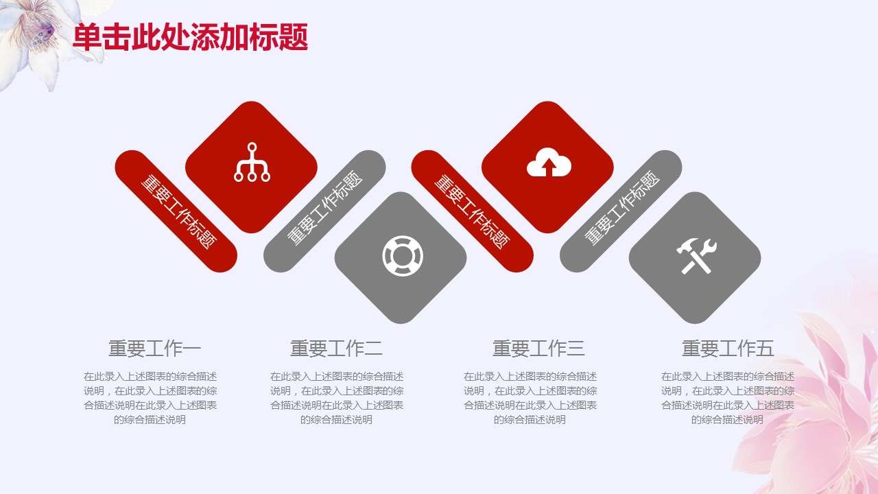 商务.总结PPT模板-图文00工作汇报 年终总结——148的PPT模板-6/42
