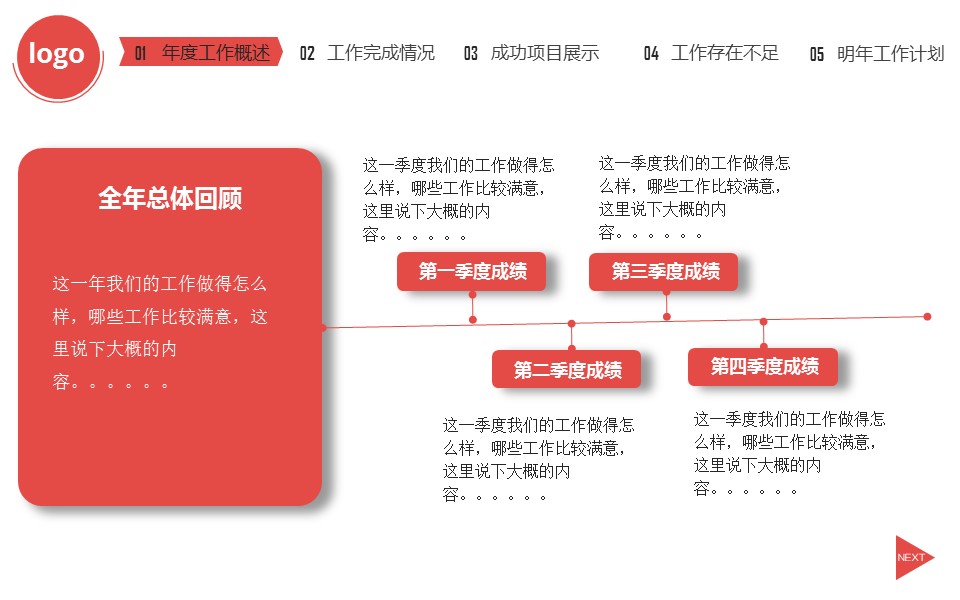 商务.总结PPT模板-图文00工作汇报 年终总结——35的PPT模板-6/45
