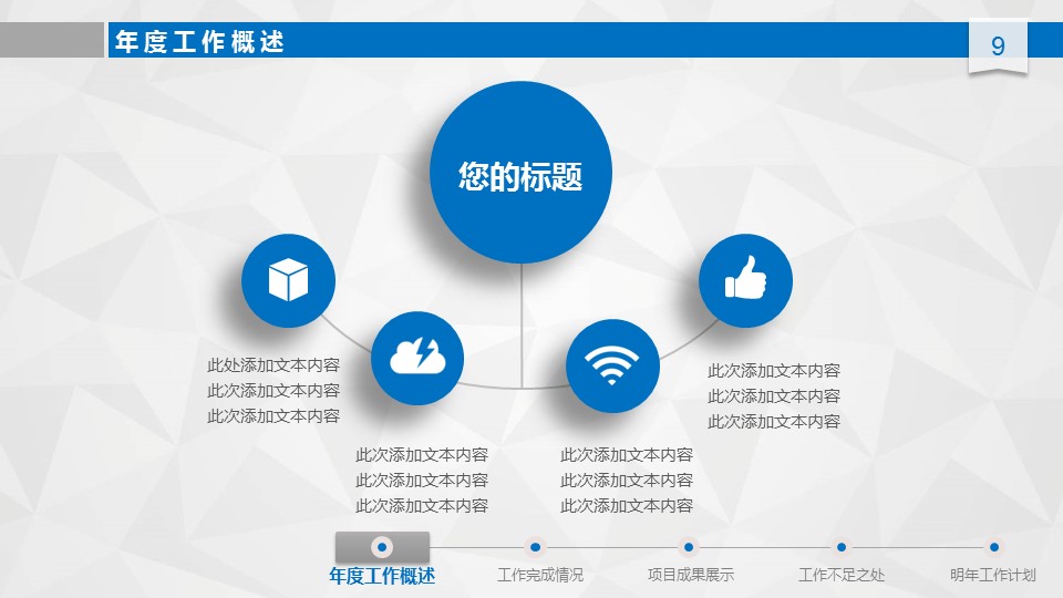 商务.总结PPT模板-图文00工作汇报 年终总结——55的PPT模板-9/50