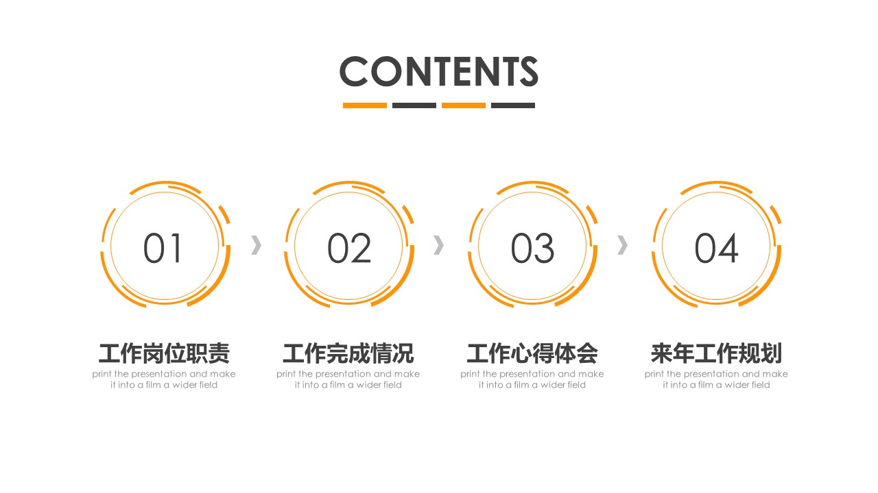 商务.述职报告21821的PPT模板-2/30