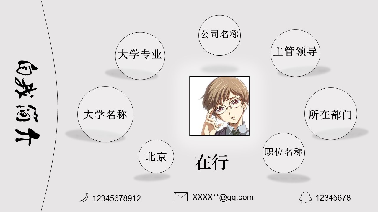 商务.述职报告2216的PPT模板-3/16
