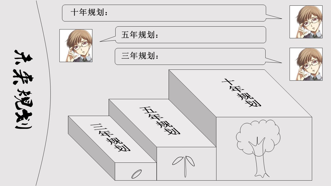 商务.述职报告2216的PPT模板-10/16