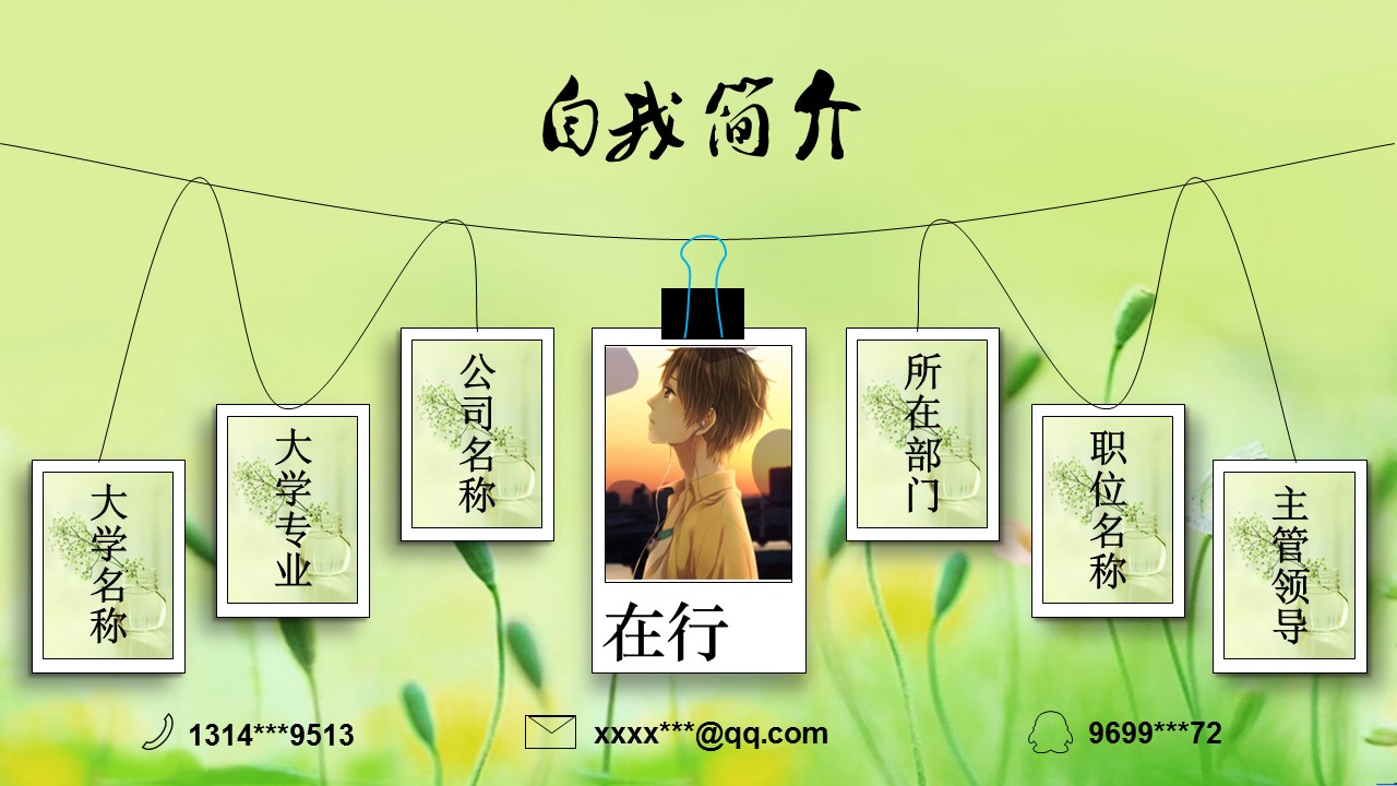 商务.述职报告2225的PPT模板-3/15