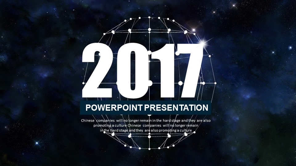 商务.5星空大气开场工作总结述职报告PPT模板的PPT模板-2/44
