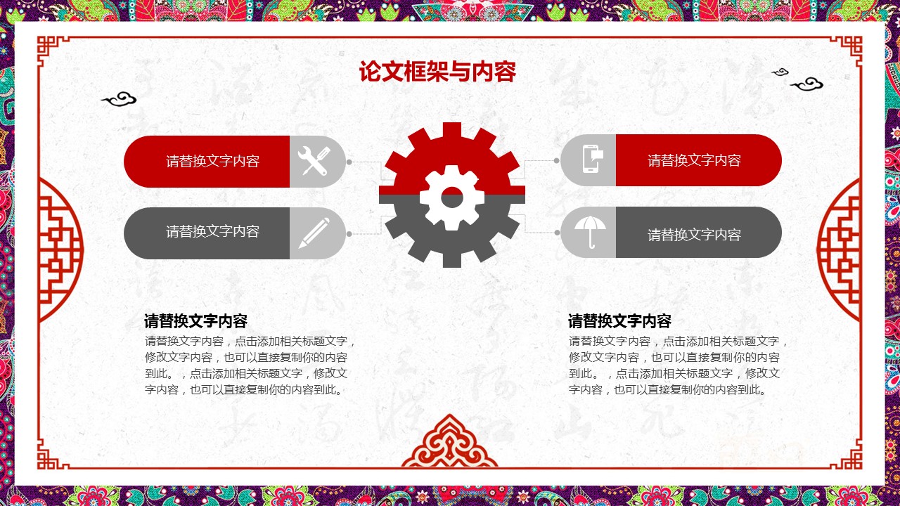 商务.Z178 复古典传统服饰花纹中国风文艺术报告总结汇报 少数民族风PPT模板.PPT模板.64的PPT模板-9/30