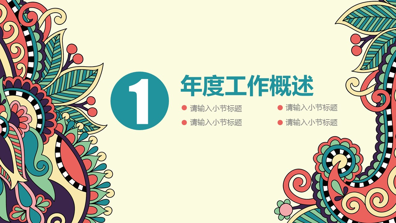 商务.Z178 复古典传统服饰花纹中国风文艺术报告总结汇报 少数民族风PPT模板.PPT模板.73的PPT模板-3/43