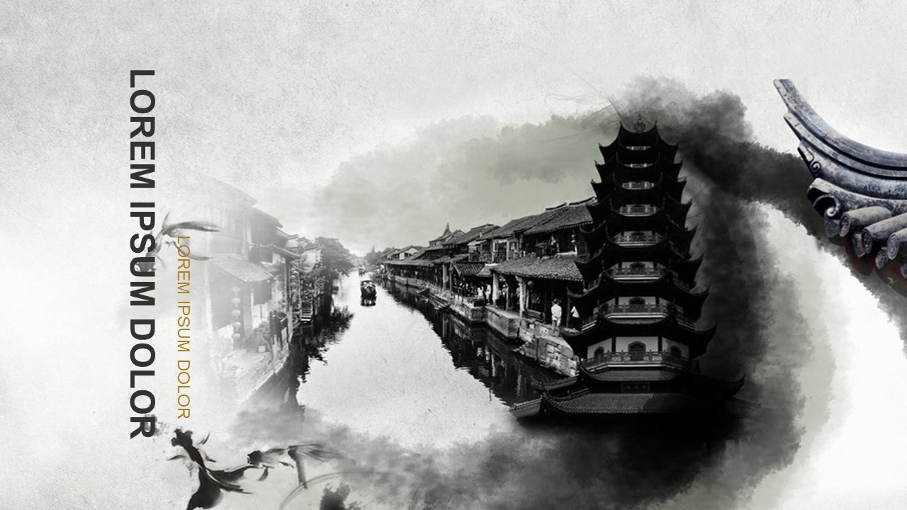 详情描述用 中国风更新版模板.032 水墨简约中国风的PPT模板-1/33