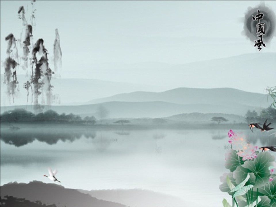 详情描述用 中国风更新版模板.036 水墨中国画背景素材的PPT模板-10/19