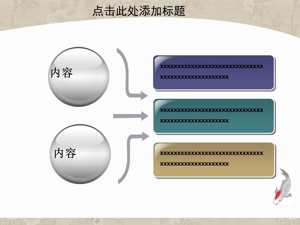 详情描述用 中国风更新版模板.054 中国风鱼模板的PPT模板-7/33