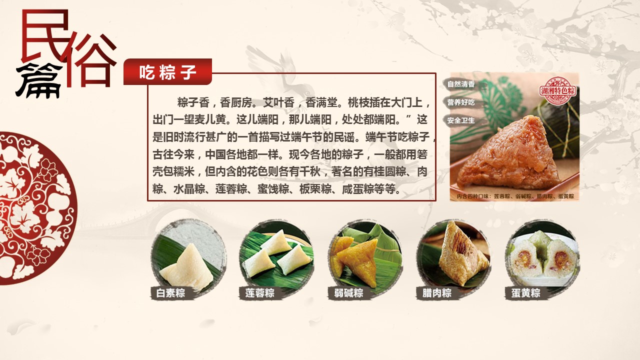 详情描述用 中国风更新版模板.055 端午节简介模板的PPT模板-6/12