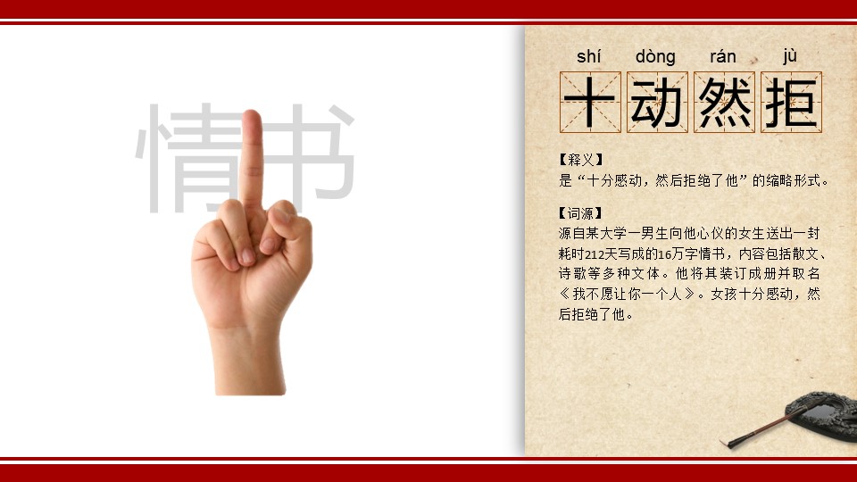 详情描述用 中国风更新版模板.089 网络新成语图解释义中国风ppt模板的PPT模板-8/22
