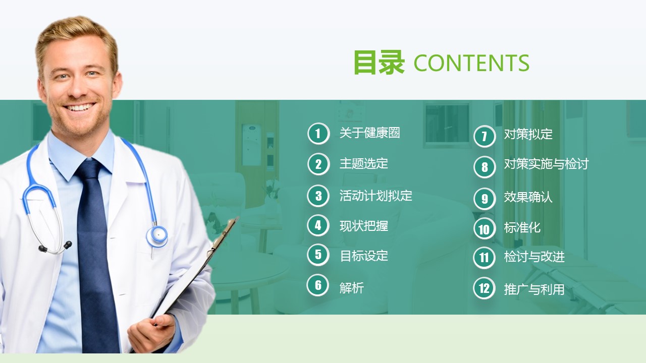 扁平化.B136——品管圈PPT模板—图文.品管圈PPT模板（解压版）.品管圈PPT模板—2的PPT模板-2/54