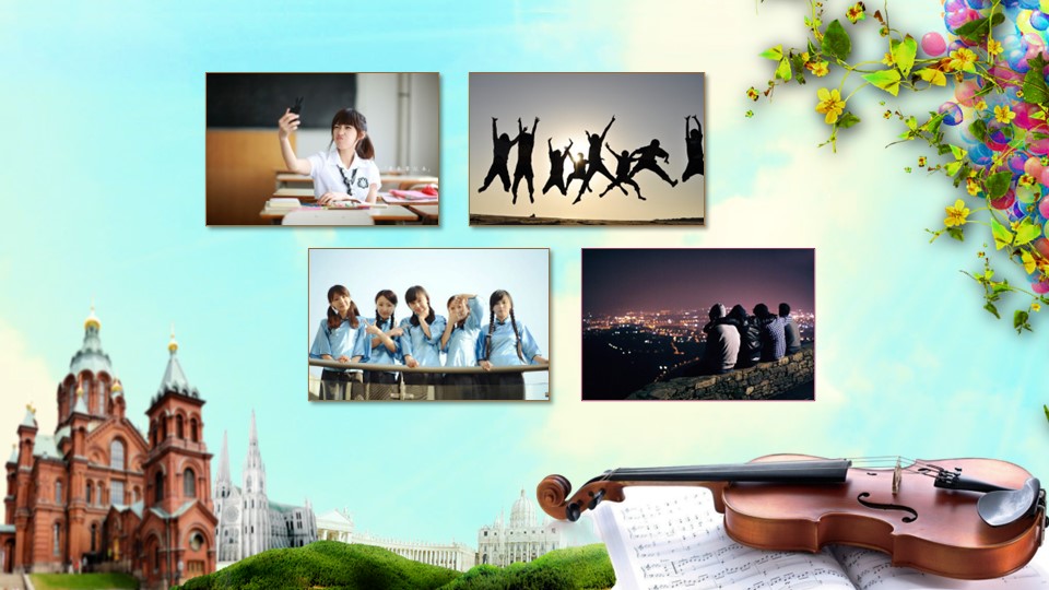 同学会.03-毕业季相册PPT模板.青春毕业季模板47款（一）.A1 4的PPT模板-7/17