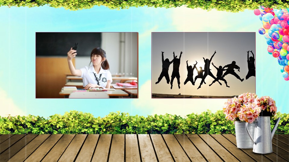 同学会.03-毕业季相册PPT模板.青春毕业季模板47款（一）.A1 4的PPT模板-9/17